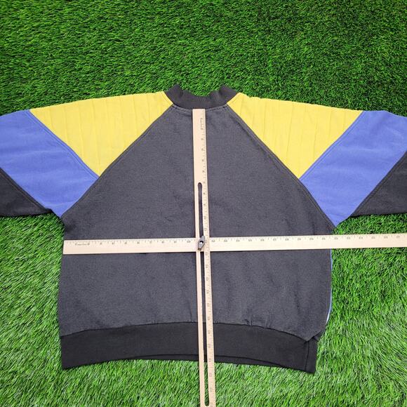 Vintage 80s MOD Sweatshirt Womens Medium 21x21 Baggy Boxy - Picture 4 of 13